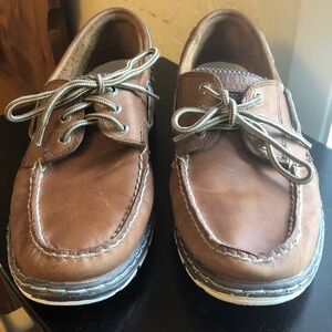 Speery Topsider brown lace up shoes size 9.5